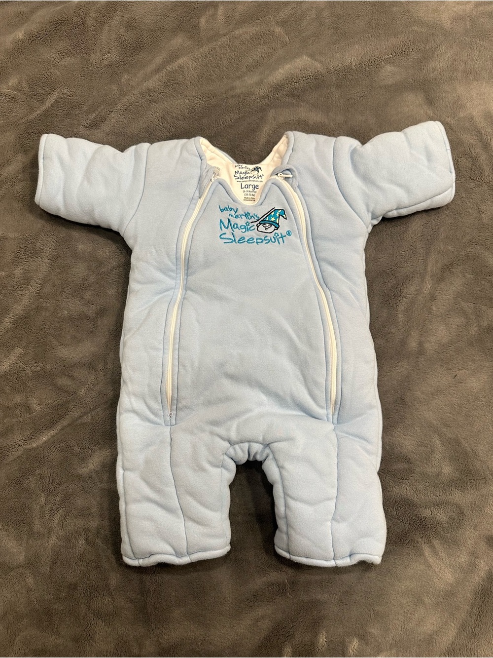 Baby Merlin’s Magic Sleepsuit Light Blue One-Piece